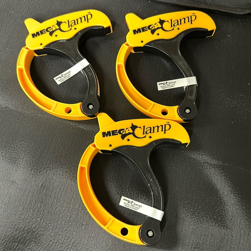 The Mega Clamp Yellow/Black (MC 0903) Set of 3